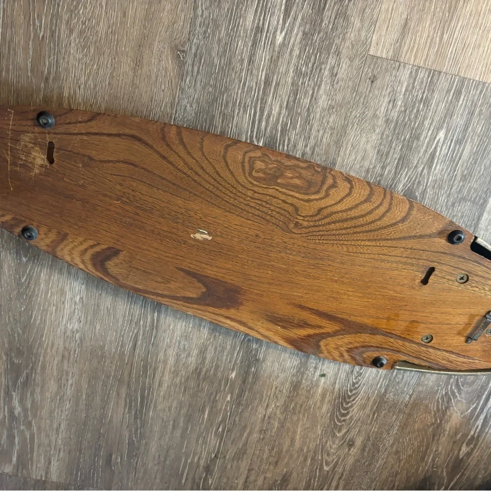 XL Wooden Salmom Fish-Shaped serving platter Cutting Board with Brass Accents